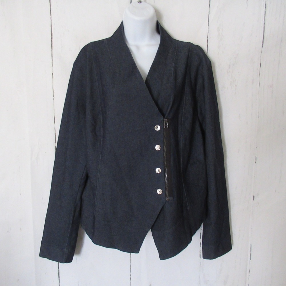 New Porto San Francisco Jacket 4 Denim Farrallon Minimalist Lagenlook Asymmetric